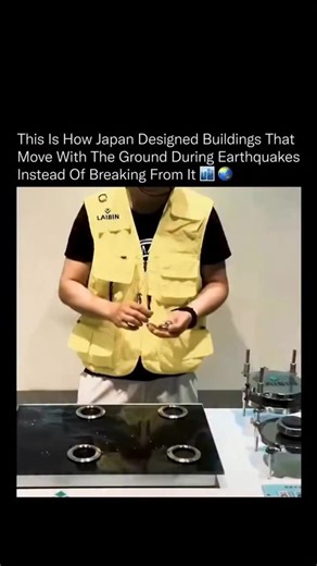 mysterious 🌠 on Instagram: "Engineers in Japan design buildings to survive earthquakes by letting the structure move instead of fight the force of the ground. 🌐🔥 Japan faces more than one thousand measurable earthquakes every year, so its buildings are engineered with the same precision as high-end machinery. The core idea is simple but revolutionary. A building cannot outrun seismic energy, so it is placed on systems that allow it to glide, shift, and absorb motion rather than crack under pr
