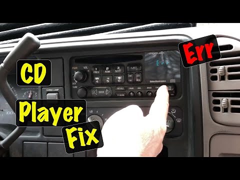 1995 - 2005 GM Truck Van Delco Radio CD player shows ERR message won't play repair (Chevy Caddy GMC)
