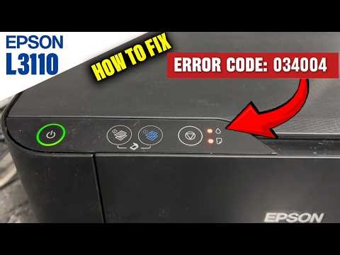 HOW TO FIX 034004 EPSON ERROR | ENCODER DISC PROBLEM | EPSON ECOTANK L3110 PRINTER.