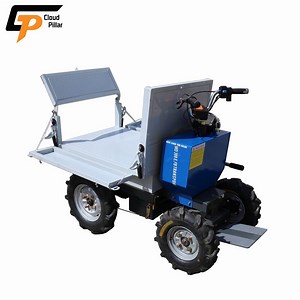 [Hot Item] Construction Heavy Duty Electric Power 48V Battery Wheel Folding Industrial Gardening 300kg Flat Wheelbarrows Prices Australia