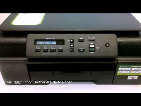 DCP-J100 Actual Print Demo