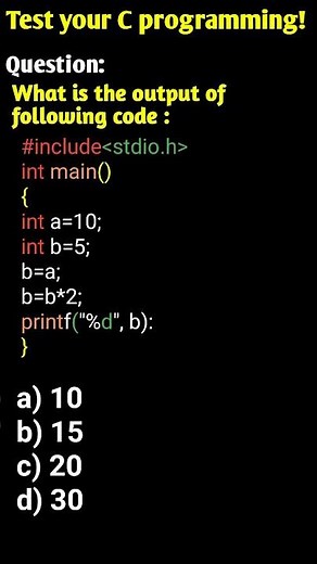 Think you know C programming? | Coding Quiz | Test your programming skills #shorts #quiz