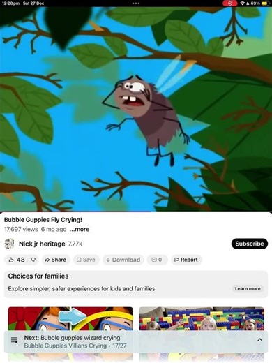 Bubble guppies:fruit is gone but...: fly is crying!