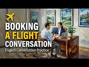 English Practice: Booking a Flight with a Travel Agent
