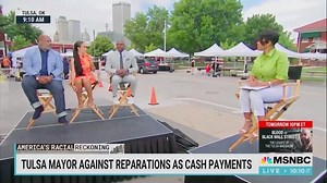 There’s a reason they want to erase history. Tulsa’s Mayor G.T. Bynum refuses to reach a settlement with the survivors of the Greenwood Massacre: Mother Viola Ford Fletcher, 108 years old, Mother Lessie Benningfield Randle, 108, and Uncle Hughes Van Ellis, 102. A couple years ago, I asked him about his own family’s history to white supremacy that persists today. 🤨 #reparations #tulsamassacre | Tiffany D. Cross