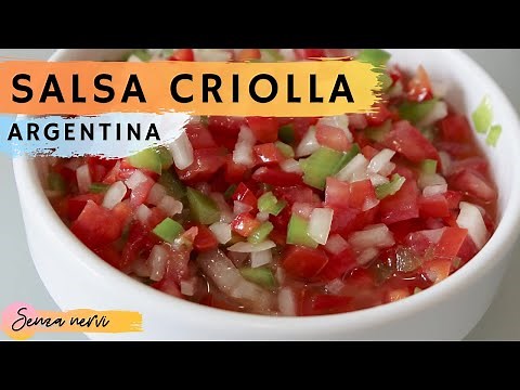 Como hacer Salsa Criolla Argentina 🇦🇷