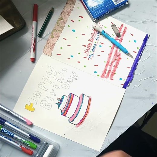 How to make birthday greeting card #shorts