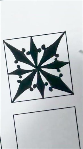 Zentangle Pattern Snag | Easy Zentangle Pattern #shorts