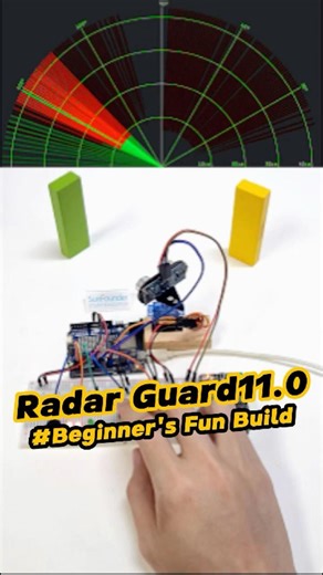 Arduino Radar System Using Servo & Ultrasonic Sensor #arduino