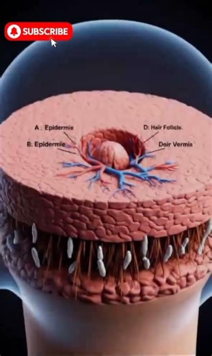 Hair Growth Process | Follicle & Blood Supply in 3D