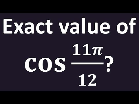 cos 11pi/12