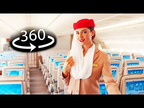 360° VR - INSIDE the BIGGEST Plane | A380 EMIRATES