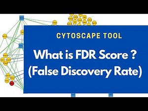What is FDR (False Discovery Rate) in Cytoscape?