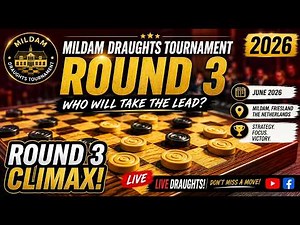 🔴 LIVE | Can the Leaders Stay Perfect? | Checkers Tournament