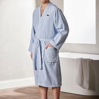 Lacoste 100% Cotton Classic Pique Bath Robe - Bed Bath & Beyond - 38424256