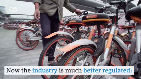 Dark side of China's bike-sharing boom