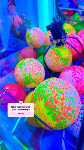 Winning Prizes at Arcade Claw Grabber Machine | Lucky Strike, Arcadia, California, USA