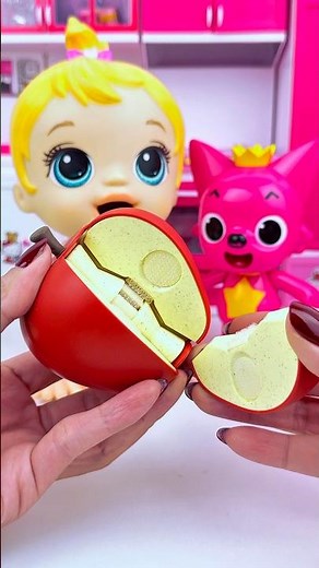 ASMR Unboxing Minnie Mouse & Pinkfong Apple Toy 🍎| Satisfying ASMR Kitchen Unboxing #shorts