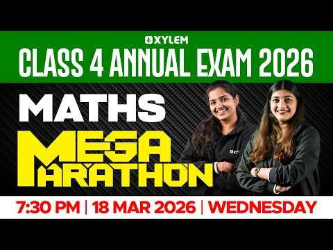 Class 4 MATHS | Annual Exam 2026 - Mega Marathon 🔴🔴
