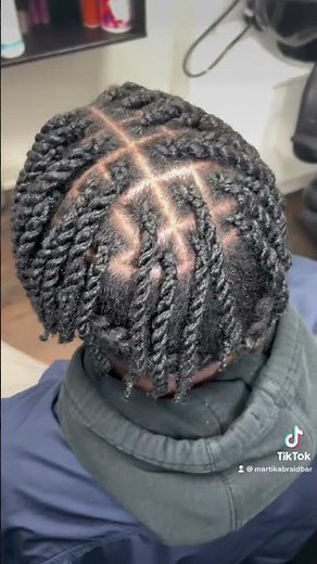 MENS Two Strand Twists with Extensions