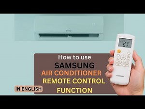 Samsung Air Conditioner Remote Buttons Explained in English