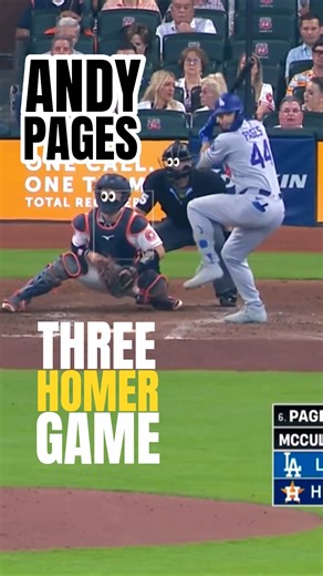 🚨 3 HOMERS⁉️ I 💥💣⚾ | ANDY PAGES 🧢 #shorts #baseball #highlights