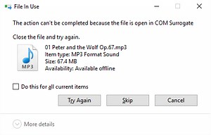 L'action Ne Peut Pas être Effectuée Car Le Fichier Est Ouvert Dans COM Surrogate - Tech Tribune France