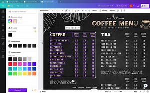 Minimal Cafe Menu Board Template Bundle, Editable Cafe Menu Template, Cafe Opening Hours Sign, Minimalist Coffee Menu, Cafe Menu Wall Board - Etsy