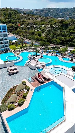 📍Atrium Platinum Resort, Greece! #luxuryhotel #atriumplatinum #shorts