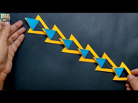 TRIANGULAR Design for Bulletin Board Border | Student-Teacher Activity | DIY