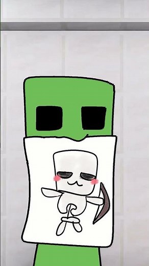Minecraft Monsters Drawing Each Other in Art Class!