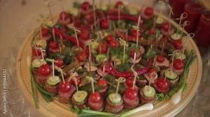 A table spread with delicious finger foods