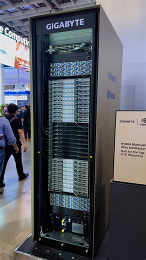 GIGABYTE flexing their NVIDIA Blackwell server signed by Jensen at computex2025 | Newegg