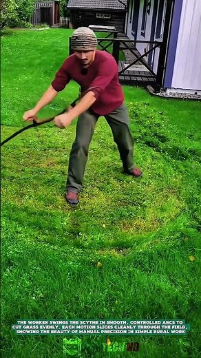 Technique for Cutting Grass Using a Scythe – Satisfying Jobs and Machinery in the World
