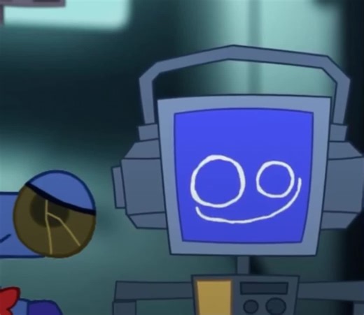 Oh please! You couldn’t take over the inside of a wet paper bag 💀 #fandroid #frogbot #fandrew #404 #fandroidthemusicalrobot #bep0