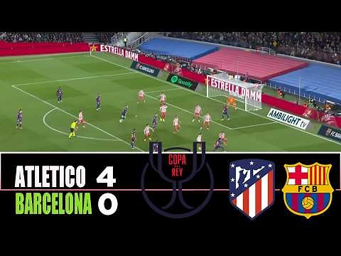 ATLETICO MADRID vs BARCELONA 4-0 | 2026 Copa Del Rey | Match Highlights
