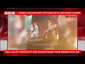 Sunidhi Chauhan’s sets the stage fire on her recent concert in Kolkata!