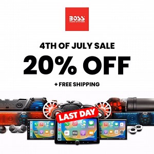Last day to save up to 20% off plus free shipping only on BOSSAudio.com⁠⁠ ⁠⁠ ______________________________⁠⁠ www.BOSSaudio.com⁠⁠ @BOSSaudiosystems⁠⁠ :⁠⁠ :⁠⁠ :⁠⁠ :⁠⁠ #BOSSAudioSystems #BOSSaudio #BuildwithBoss #subwoofer #speakers #amplifiers #12volt #caraudio #mobileaudio #marineaudio #lakelife #boat #boatseason #powersportsaudio #utv #sxs #motorcycleaudio #motorsportsaudio #harleylife #harleyriders | Boss Audio Systems