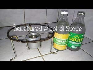 Denatured alcohol stove