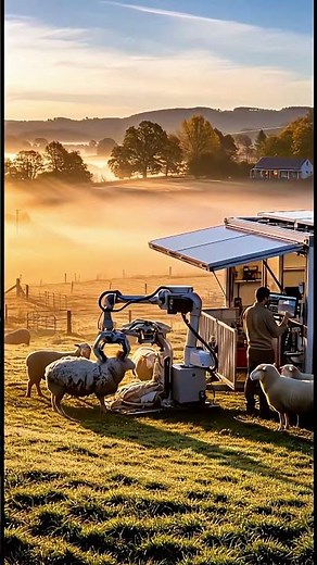 Observing the robotic future of farming amidst #FutureFarming #Robotics #Agriculture #Viral #shorts