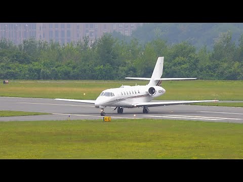 NetJets Cessna Citation Sovereign Arrival and Departure [4K Video!]