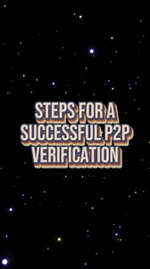 Steps for a successful P2P verification process #sidrabank #sidrachain #sidracoin #sidra | Sidra Chain