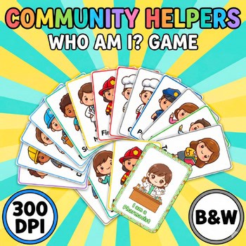 Community Helpers Comprehension Activity Who Am I Riddle Game
