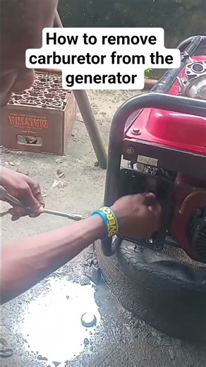 remove carburettor from the generator #shorts #shortvideo