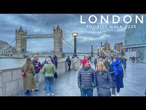 London - City Tour 2025 | Walking The Borough Market, Tower Bridge to Tower of London [4K HDR]