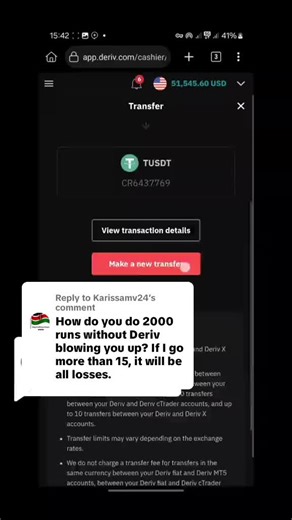 How to Withdraw 700k via USDT from Deriv Trading