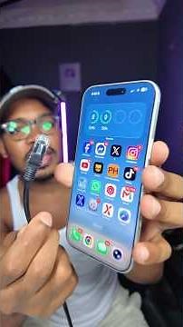 Did you know you can connect your iPhone directly to the internet via Ethernet? 😱📱