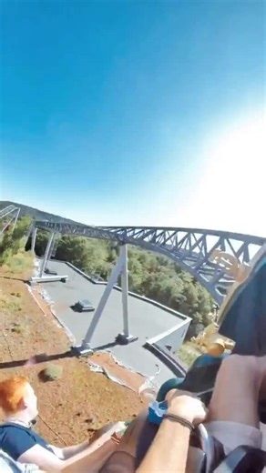 How Many Inversions Can You Spot on This Epic Roller Coaster Ride?