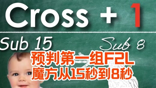 从15秒到8秒，4个要领教你预判F2L！