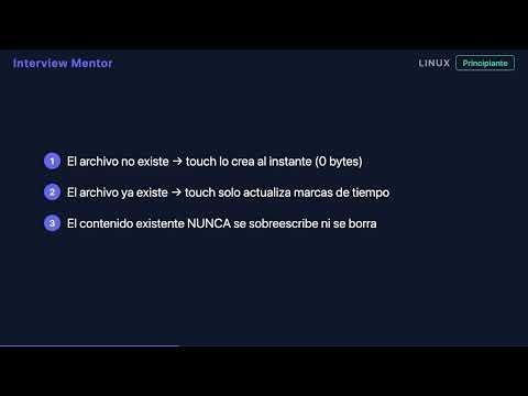 Crear un archivo vacío en Linux — comando touch